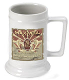 Personalized Ceramic Beer Stein - Personalized Ceramic Beer Mug - All