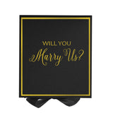 Will You Marry Us?? Proposal Box black -  Border