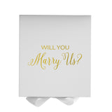 Will You Marry Us?? Proposal Box White - No Border