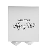 Will You Marry Us?? Proposal Box White - No Border