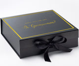 Will You Be My Jr Groomswoman? Proposal Box black -  Border