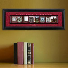 Personalized University Architectural Art - Big 12 Schools College Art