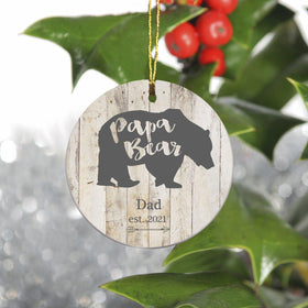 Personalized Family Ornament - Christmas - Bear Family