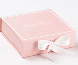 Will You Be My Best man? Proposal Box Pink w/ White Bow -  Border