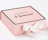 Will You Be My Jr Groomswoman? Proposal Box Pink w/ White Bow -  Border