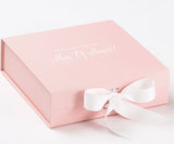 Will You Be My Man of Honor? Proposal Box Pink w/ White Bow - No Border