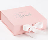 Will You Be our Officiant? Proposal Box Pink w/ White Bow - No Border