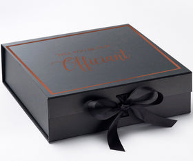 Will You Be our Officiant? Proposal Box black -  Border