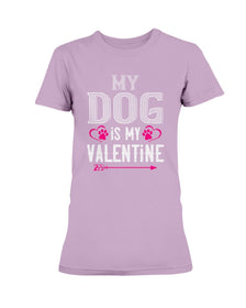 My Dog Is My Valentine Ultra Ladies T-Shirt