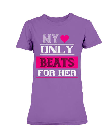 My Heart Only Beats For Her Ultra Ladies T-Shirt