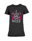 I Love My Awesome Wife Ladies Missy T-Shirt