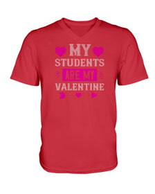 My Students Are My Valentine Ladies HD V Neck T