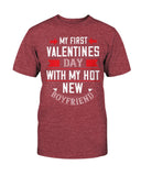 My First Valentine with My Boyfriend Unisex Tee