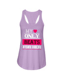 My Heart Only Beats For Her Ladies Racerback Tank