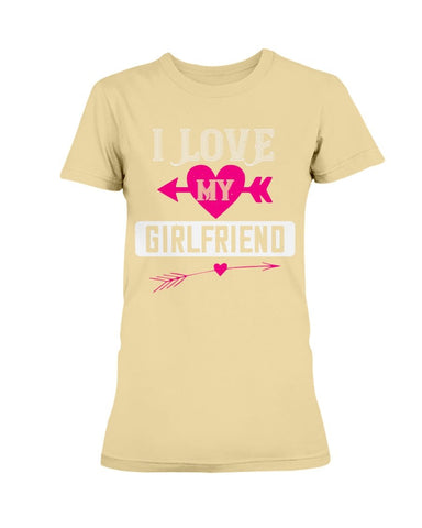 I Love My Girlfriend Ultra Ladies T-Shirt