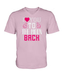 I Love You to the moon and back Ladies HD V Neck T