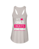 My Heart Beats Only For Him Ladies Racerback Tank