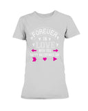 Happy Valentines Day Forever In Love Ladies Missy T-Shirt