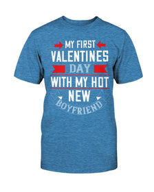 My First Valentine with My Boyfriend Unisex Tee