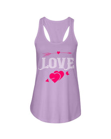 Love - Designed Ladies Racerback Tank