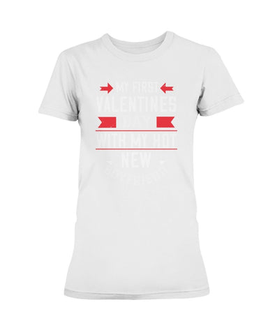 My First Valentine with My Boyfriend Ultra Ladies T-Shirt