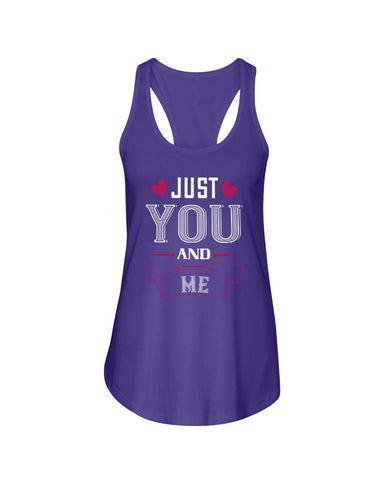 Just You and Me  Ladies Racerback Tank