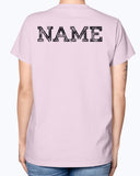 Bride Tee name on back