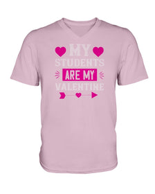 My Students Are My Valentine Ladies HD V Neck T
