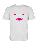 Daddy is my valentine Ladies HD V Neck T