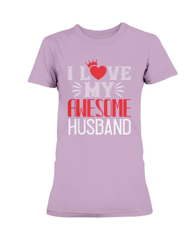 I Love My Awesome Husband Ultra Ladies T-Shirt