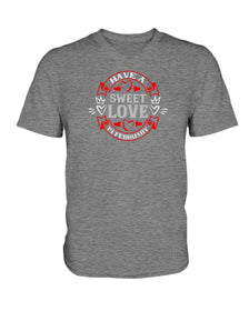 Have A Sweet Love Ladies HD V Neck T