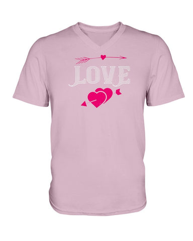 Love - Designed Ladies HD V Neck T