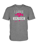 I Love My Girlfriend Ladies HD V Neck T