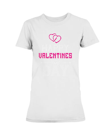 Happy Valentines Day with fancy hearts Ultra Ladies T-Shirt