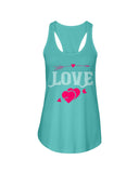 Love - Designed Ladies Racerback Tank