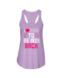 I Love You to the moon and back  Ladies Racerback Tank