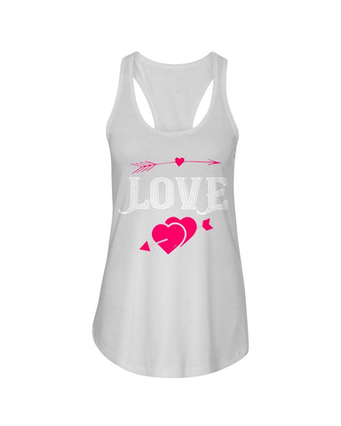 Love - Designed Ladies Racerback Tank