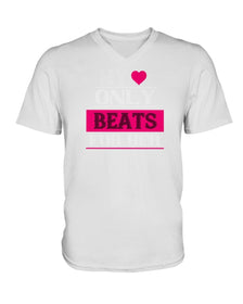 My Heart Only Beats For Her Ladies HD V Neck T