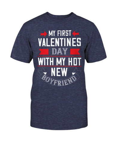 My First Valentine with My Boyfriend Unisex Tee