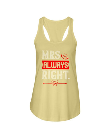 Mrs. Always Right Ladies Racerback Tank