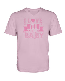 I love you Baby Ladies HD V Neck T