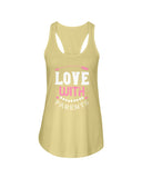 Love With Parents Ladies Racerback Tank