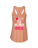 I Love You to the moon and back  Ladies Racerback Tank