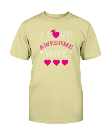 I Love Awesome Wife Unisex Tee