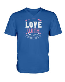 Love With Parents Ladies HD V Neck T