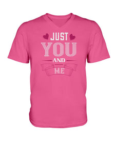 Just You and Me Ladies HD V Neck T