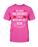 My First Valentine with My Boyfriend Unisex Tee