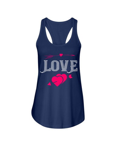 Love - Designed Ladies Racerback Tank