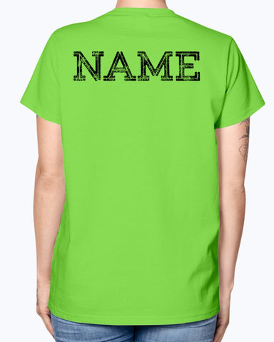 Bride Tee name on back