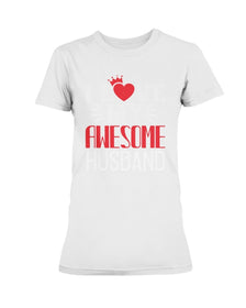 I Love My Awesome Husband Ladies Missy T-Shirt